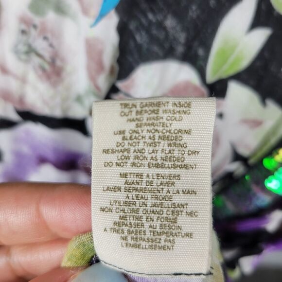 Free People Floral Sleeveless Blouse. Multi-Colored SP#26 - Picture 12 of 13